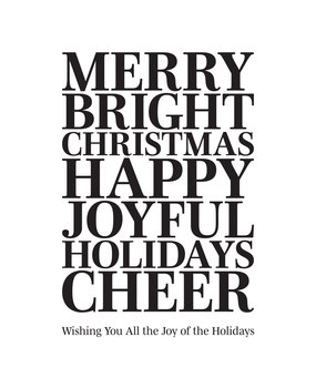 Spellbinders Joyful Words Clear Stamp (STP-133) (OUTLET)