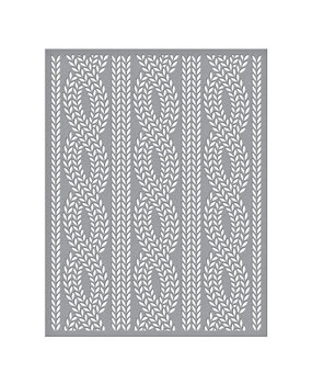 Spellbinders Cable Knit Stencil (STN-026) (OUTLET)