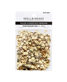 Spellbinders Gold Smooth Discs Color Essentials Sequins (SCS-205) Spellbinders Gold Smooth Discs Color Essentials Sequins (SCS-205)