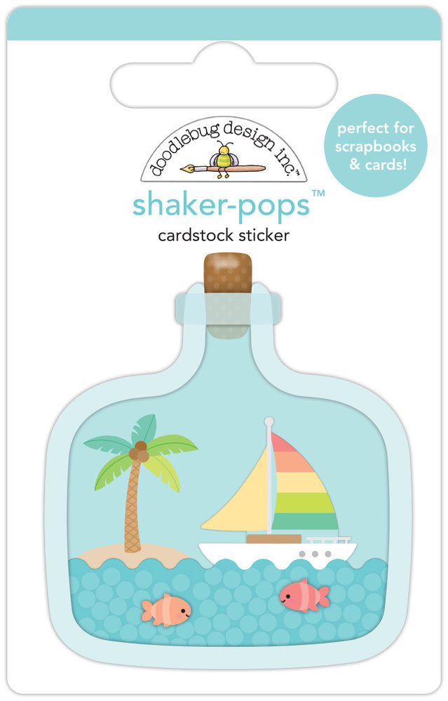 Doodlebug Design Beach In A Bottle Shaker-Pops (7752) (DISCONTINUED)