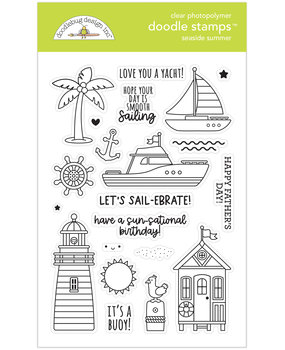 Doodlebug Design Seaside Summer Doodle Stamps (7759) (DISCONTINUED)