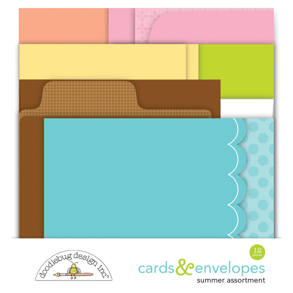 Summer Assortment Cards & Envelopes (7767) Craftlines B.V.