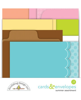 Doodlebug Design Summer Assortment Cards & Envelopes (7767) (DISCONTINUED)
