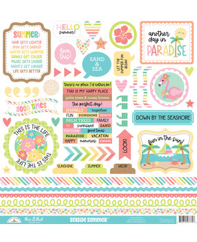 Doodlebug Design Seaside Summer This & That Stickers (7770) (DISCONTINUED)