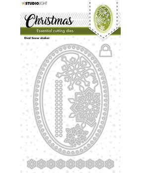 Studio Light Christmas Oval Snow Shaker Essentials Cutting Dies (SL-ES-CD253) (OUTLET)