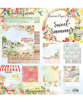 Memory Place Kawaii Paper Goods Sweet Summer 12x12 Inch Paper Kit (MP-60955) (OUTLET)