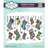 Creative Expressions Bonnita Moaby Rubber Stamp A6 Stocking Garland (CER037) (OUTLET)