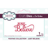 Creative Expressions Sue Wilson Craft Die Festive Mini Expressions Just Believe (CEDME127) (OUTLET)