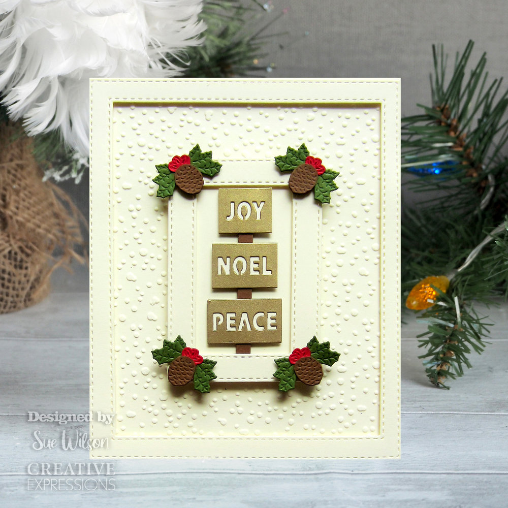 Creative Expressions Sue Wilson Craft Die Festive Panel Sentiments (CED3256) (OUTLET) Creative Expressions Sue Wilson Craft Die Festive Panel Sentiments (CED3256) (OUTLET)