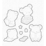 My Favorite Things Bookworm Bears Die-namics (MFT-2364) (OUTLET)
