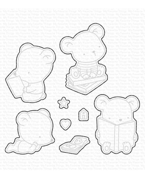 My Favorite Things Bookworm Bears Die-namics (MFT-2364) (OUTLET)