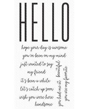 My Favorite Things How to Say Hello Clear Stamps (CS-715) (OUTLET)