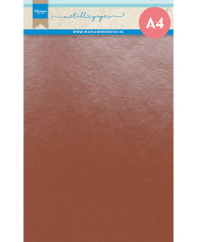Marianne Design Metallic Paper A4 Copper (5pcs) (CA3173) (DISCONTINUED)