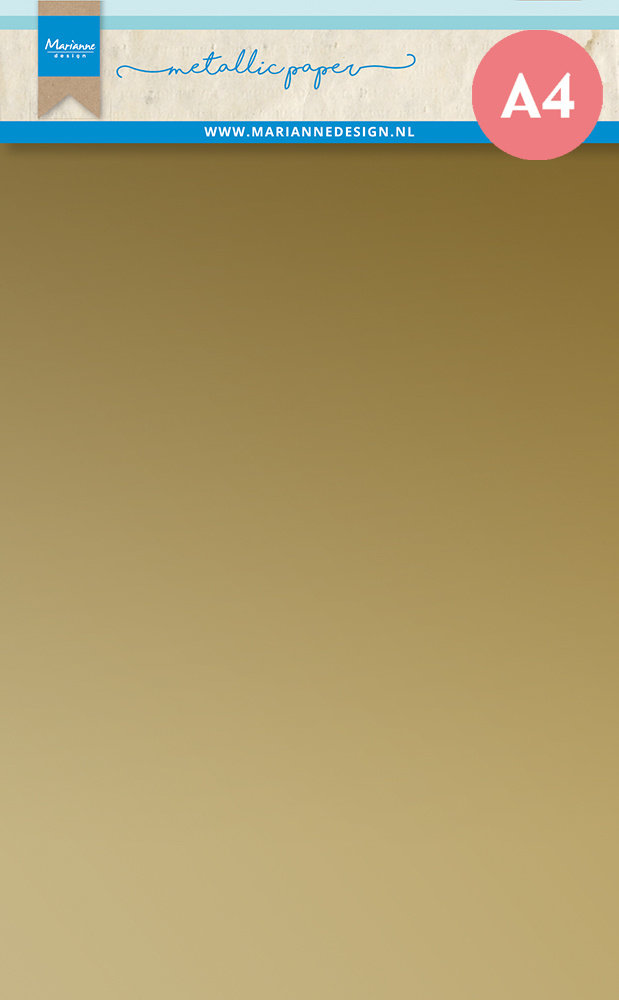 Marianne Design Metallic Paper A4 Gold (5pcs) (CA3171) Marianne Design Metallic Paper A4 Gold (5pcs) (CA3171)