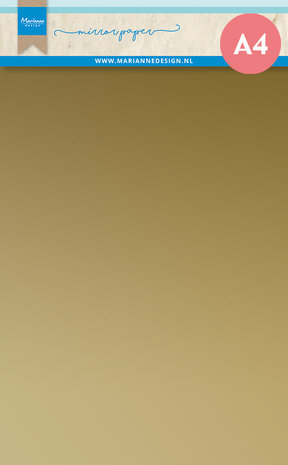 Marianne Design Mirror Paper A4 Gold (5pcs) (CA3177) Marianne Design Mirror Paper A4 Gold (5pcs) (CA3177)