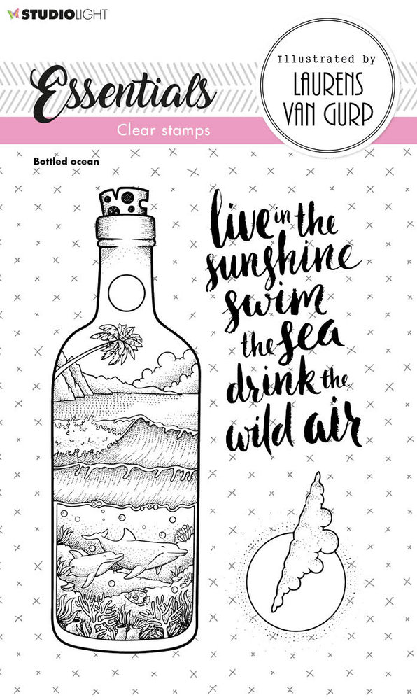Studio Light Bottled Ocean Essentials Clear Stamps (BL-ES-STAMP253) (OUTLET)