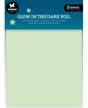 Studio Light Glow In The Dark Foil A5 Sheets (5pcs) (SL-ES-GDF01) (BASIC)