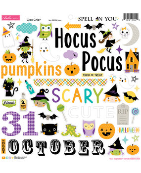 Bella BLVD Spell On You Chipboard Icons (BB2596) (OUTLET)