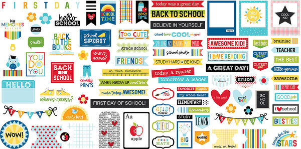 Bella BLVD School Is Cool Ephemera Words (BB2569) (OUTLET)