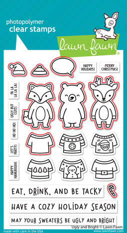 Lawn Fawn Ugly And Bright Dies (LF2948) (OUTLET) Lawn Fawn Ugly And Bright Dies (LF2948) (OUTLET)