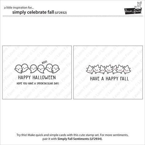 Lawn Fawn Simply Celebrate Fall Clear Stamps (LF2932) (OUTLET) Lawn Fawn Simply Celebrate Fall Clear Stamps (LF2932) (OUTLET)