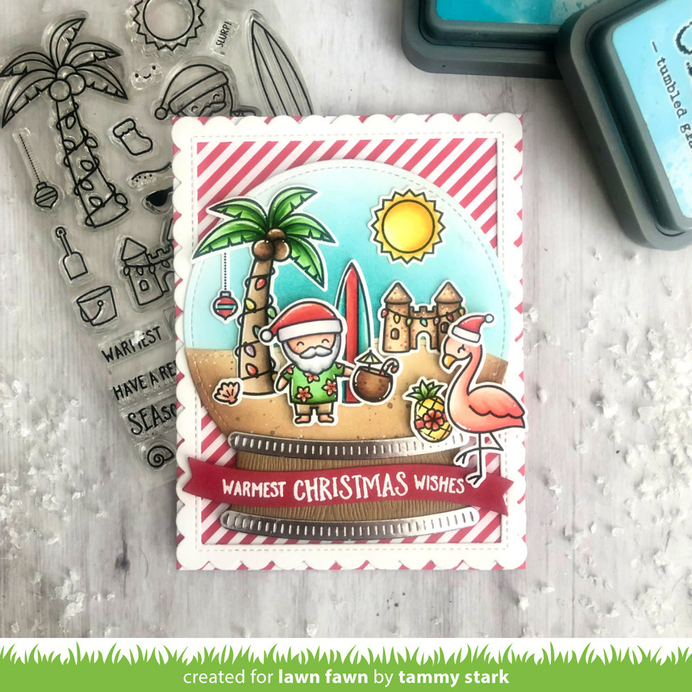 Lawn Fawn Beachy Christmas Clear Stamps (LF2945) (OUTLET)