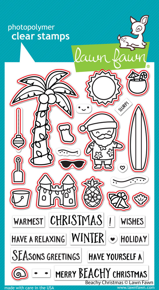 Lawn Fawn Beachy Christmas Dies (LF2946) (DISCONTINUED)