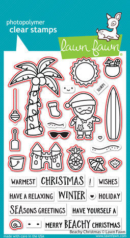 Lawn Fawn Beachy Christmas Dies (LF2946) (DISCONTINUED)
