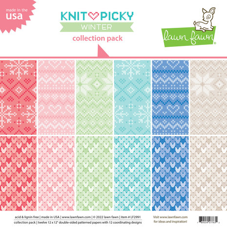 Lawn Fawn Knit Picky Winter Collection Pack (LF2991) (DISCONTINUED) Lawn Fawn Knit Picky Winter Collection Pack (LF2991) (DISCONTINUED)