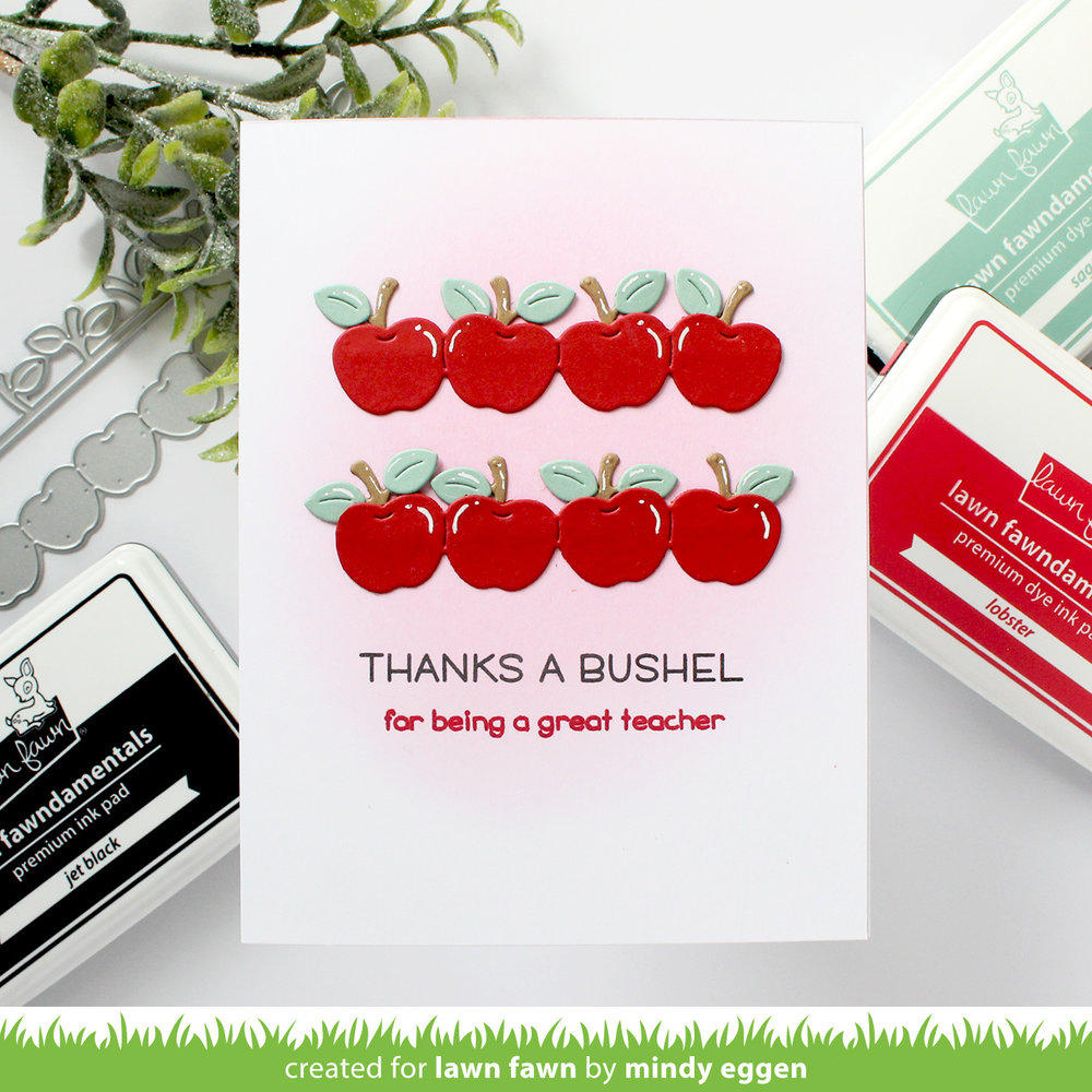 Lawn Fawn Apple Border Dies (LF2961) (DISCONTINUED) Lawn Fawn Apple Border Dies (LF2961) (DISCONTINUED)