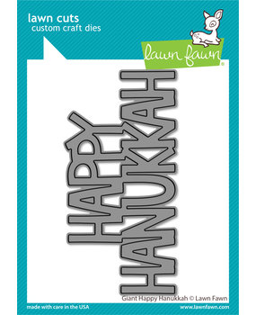 Lawn Fawn Giant Happy Hanukkah Dies (LF2971) (OUTLET)