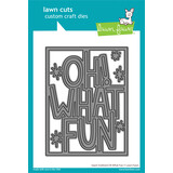 Lawn Fawn Giant Outlined Oh What Fun Dies (LF2972) (OUTLET)