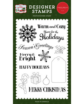 Carta Bella Home For the Holidays Clear Stamps (CBWC156044) (OUTLET)