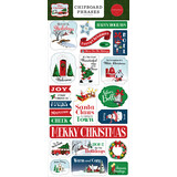 Carta Bella White Christmas Chipboard Phrases (CBWC156022) (OUTLET)