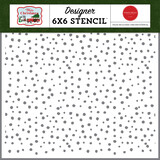 Carta Bella White Christmas Days Stencil (CBWC156035) (OUTLET)