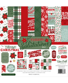 Echo Park Christmas Salutations No. 2 12x12 Inch Collection Kit (CSA289016) (DISCONTINUED) Echo Park Christmas Salutations No. 2 12x12 Inch Collection Kit (CSA289016) (DISCONTINUED)