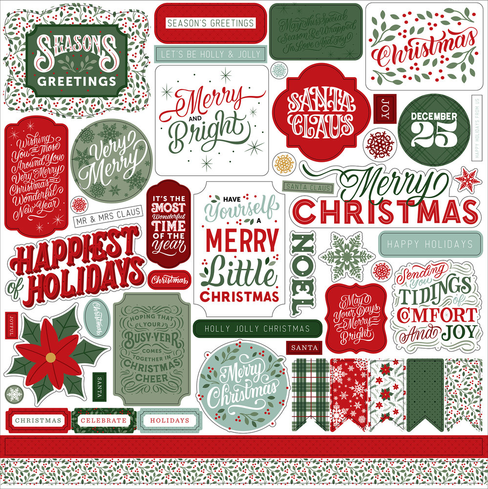 Echo Park Christmas Salutations No. 2 12x12 Inch Collection Kit (CSA289016) (DISCONTINUED) Echo Park Christmas Salutations No. 2 12x12 Inch Collection Kit (CSA289016) (DISCONTINUED)