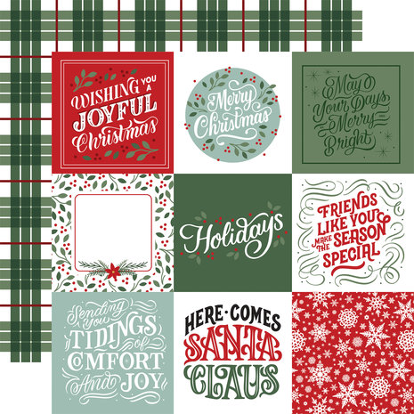 Echo Park Christmas Salutations No. 2 6x6 Inch Paper Pad (CSA289023) (DISCONTINUED) Echo Park Christmas Salutations No. 2 6x6 Inch Paper Pad (CSA289023) (DISCONTINUED)