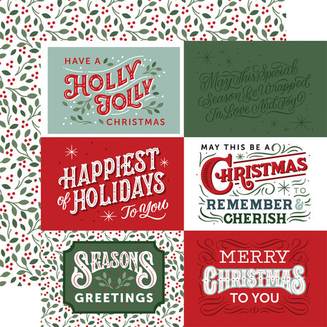 Echo Park Christmas Salutations No. 2 6x6 Inch Paper Pad (CSA289023) (DISCONTINUED) Echo Park Christmas Salutations No. 2 6x6 Inch Paper Pad (CSA289023) (DISCONTINUED)