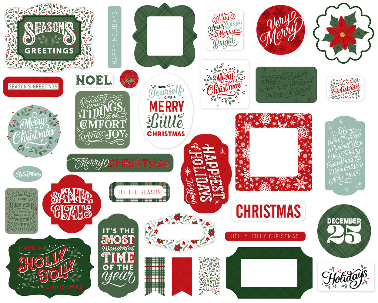 Echo Park Christmas Salutations No. 2 Ephemera (CSA289024) (DISCONTINUED) Echo Park Christmas Salutations No. 2 Ephemera (CSA289024) (DISCONTINUED)