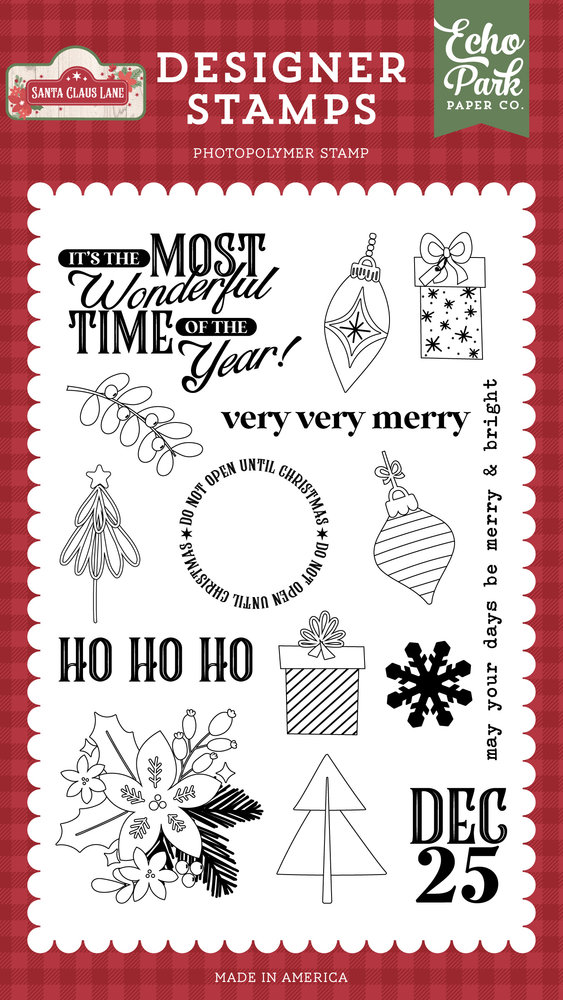 Echo Park Very Very Merry Clear Stamps (SCL287044) (DISCONTINUED)
