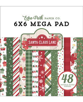 Echo Park Santa Claus Lane 6x6 Inch Cardmakers Mega Pad (SCL287031) (DISCONTINUED)