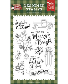 Echo Park Joyful And Blessed Clear Stamps (GFC290046) (DISCONTINUED)