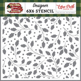 Echo Park Holly Days Stencil (GFC290036) (DISCONTINUED)
