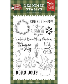 Echo Park Comfort And Joy Clear Stamps (GFC290045) (OUTLET)