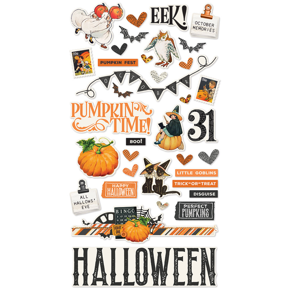 Simple Stories Simple Vintage October 31st Chipboard (18620) (DISCONTINUED)