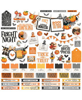 Simple Stories Simple Vintage October 31st Cardstock Stickers (18601) (DISCONTINUED)