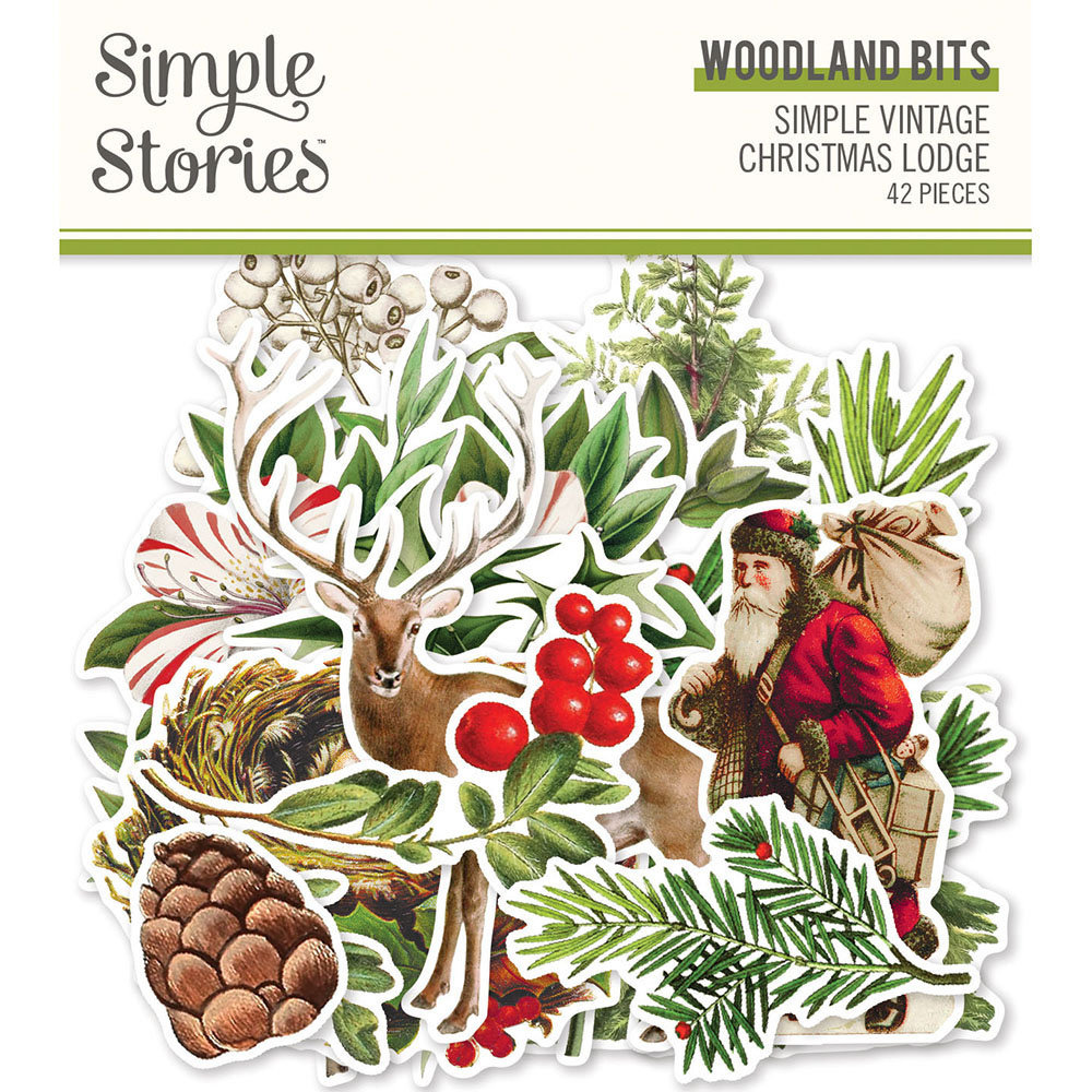 Simple Stories Simple Vintage Christmas Lodge Woodland Bits (18423) (DISCONTINUED)