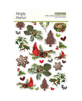 Simple Stories Simple Vintage Christmas Lodge Sticker Book (18424) (DISCONTINUED)