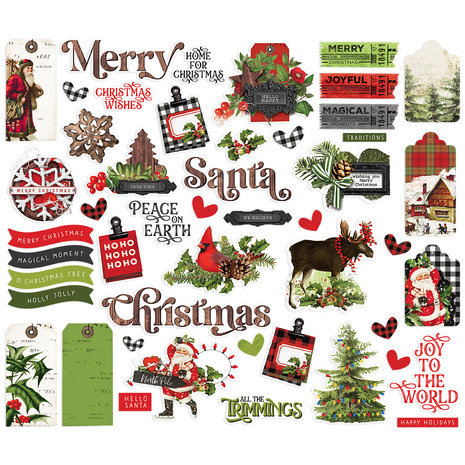 Simple Stories Simple Vintage Christmas Lodge Bits & Pieces (18422) (DISCONTINUED)